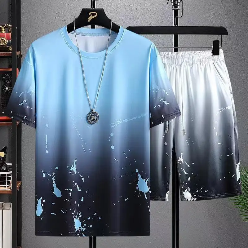 Top Trends: New Men Tracksuits 3d Printed Summer 2 Pieces Tops And Shorts Suit Man Clothes Set Fashion Jogger Outfit Oversized Men Costume Shoppable Styles - Image 6