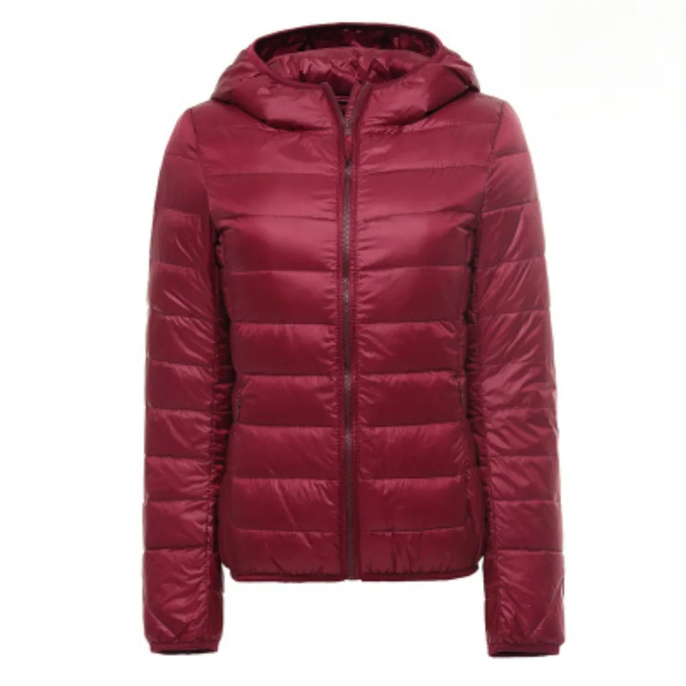 Top Trends: 2023 Women Ultralight Thin Down Jacket Autumn Winter 90% White Duck Down Hooded Puffer Jackets Portable Warm Lightweight Coats Shoppable Styles