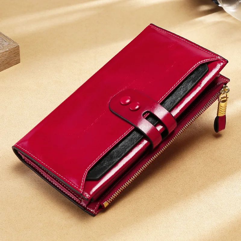 Top Trends: RanHuang New 2024 Women's Fashion Genuine Leather Long Wallets Cow Leather Multifunction Vintage Wallets Luxury Card Holder B243 Shoppable Styles