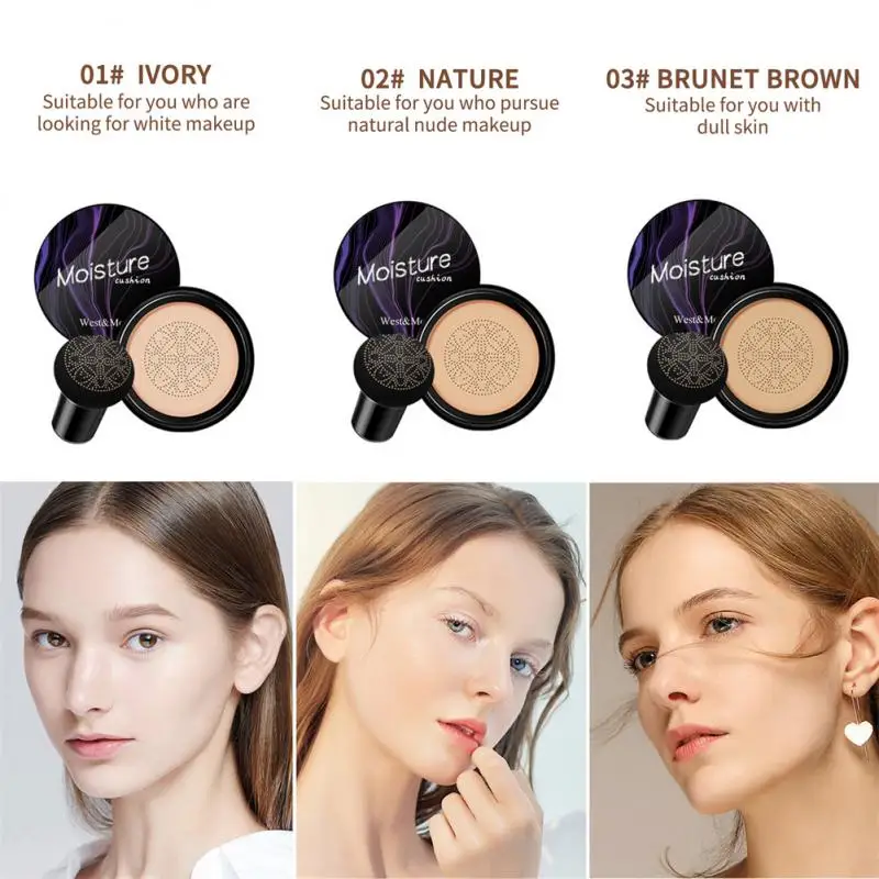 Top Trends: Korean Makeup Foundation With Mushroom Cover Pores CC Cream BB Cream Professional Concealer Moisturizer Face Makeup Whiten Base Shoppable Styles