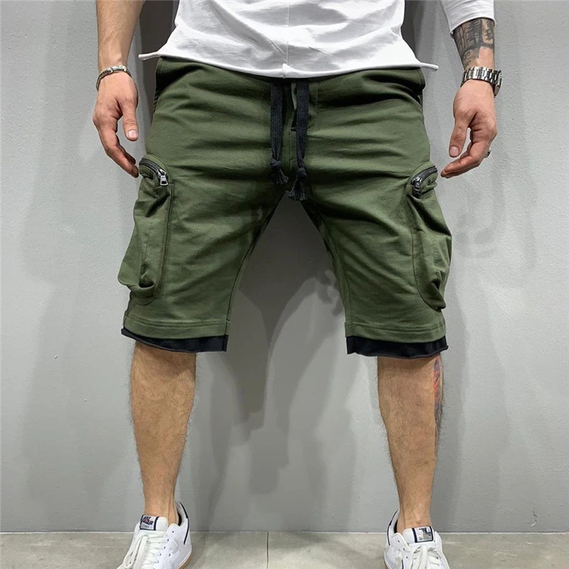 Top Trends: 2021 New Summer Loose Shorts Men Jogging Short Pants Casual Fitness Streetwear Men Multi-pocket Sport Casual Hip Cargo Shorts Shoppable Styles