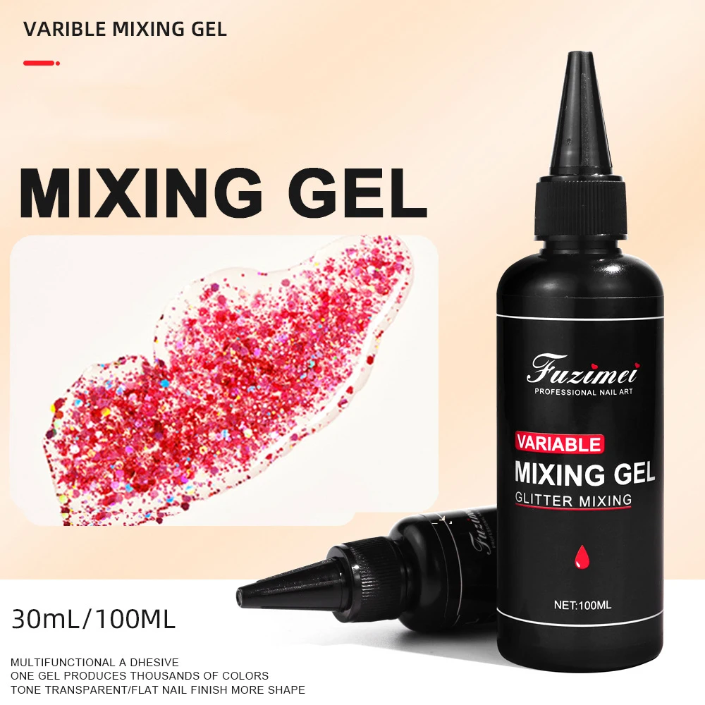 Top Trends: Nail Blooming Mixing Gel 30 Ml Clear UV LED Gel Polish For Spreading Effect Mixing Glitter Leveling Glue Gradient Toning Ge Shoppable Styles