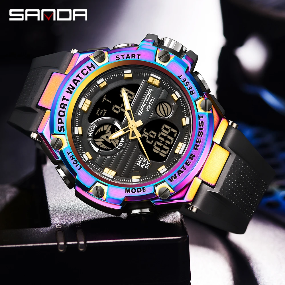 Top Trends: SANDA Man Watch Digital Sports Electronics Original Waterproof G Shock Military Men&#039;s Wristwatch Clock Digitaling Store 2023 Shoppable Styles