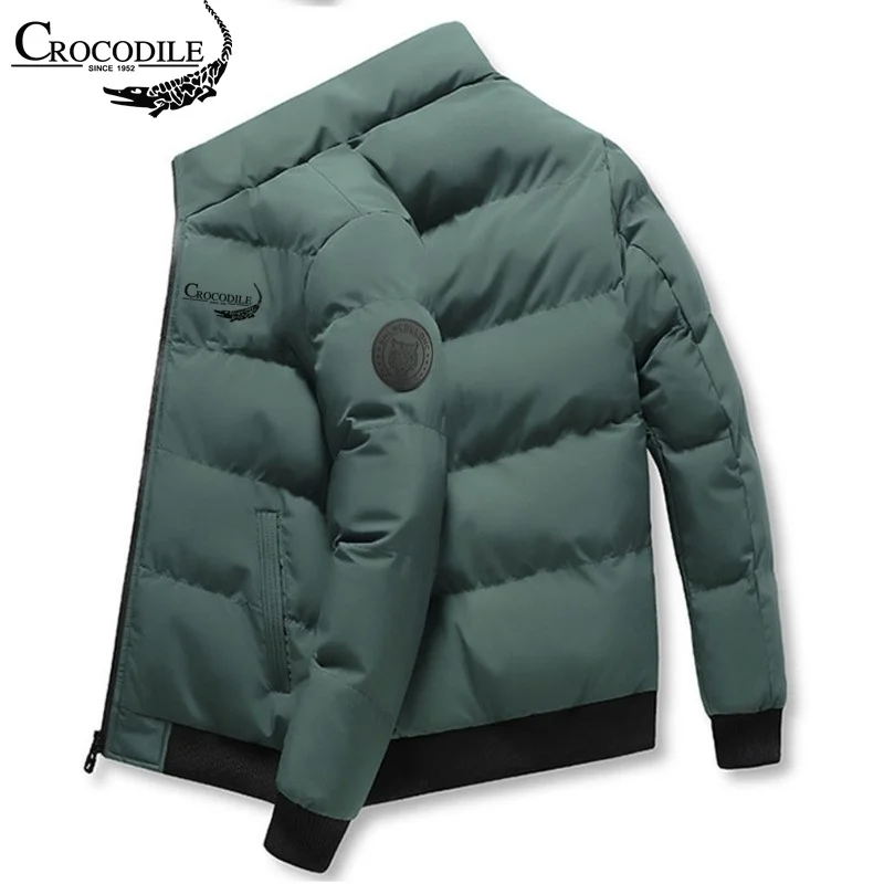 Top Trends: Brand Men's Warm Zippered Parker Jacket 2023 Winter New Casual Men's Jacket Men's Windproof Cotton Filled Down Zippered Jacket Shoppable Styles