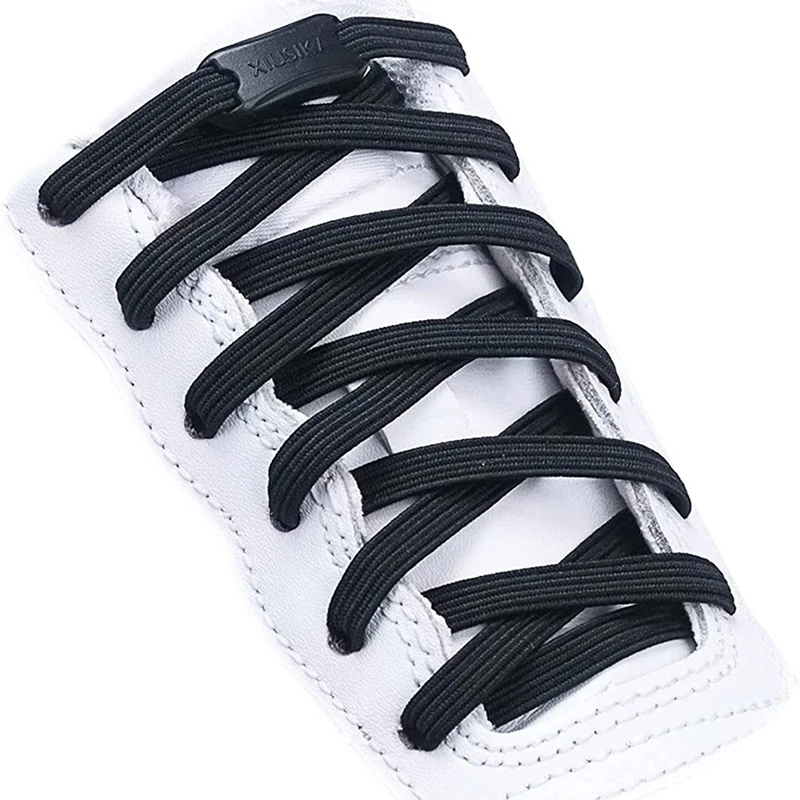 Top Trends: 1Pair No Tie Shoe Laces Elastic Laces Sneakers Flat Shoelaces Without Ties Kids Adult Quick Shoe Lace Rubber Bands For Shoes Shoppable Styles