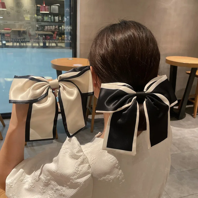 Top Trends: New Fashion Solid Color Hair Bands Girls Summer Bow Scrunchies Korean Pontail Scarf Hair Ties Hair Accessories Hairband Shoppable Styles