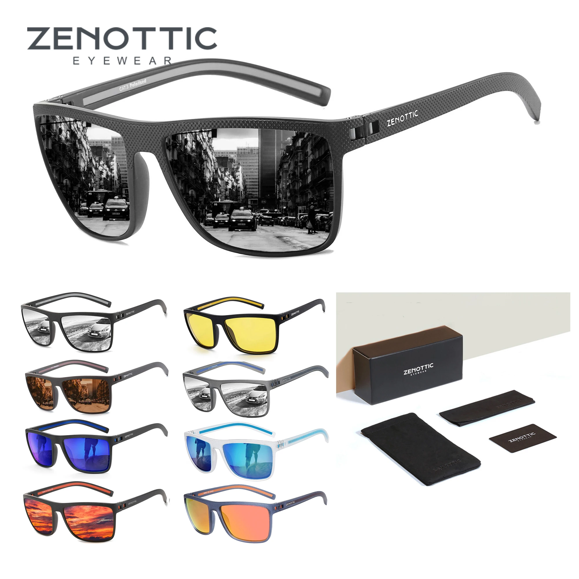 Top Trends: ZENOTTIC Fashion Polarized Sunglasses Shade For Women Men Lightweight TR90 Frame UV400 Protection Square Sun Glasses 2024 2023 Shoppable Styles