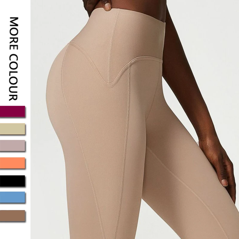 Top Trends: Women Yoga Pants Naked Feeling High Stretch Nylon High Waist Leggings Sexy Push Up Running Gym Tights Female Athletics Clothing Shoppable Styles