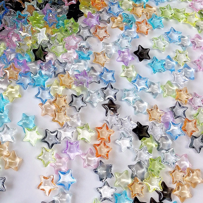 Top Trends: 30PCS Transparent Flat Back Stars 3D Nail Art Rhinestone Charms Jewelry Accessories Parts For Manicure Nails Decoration Supplies Shoppable Styles