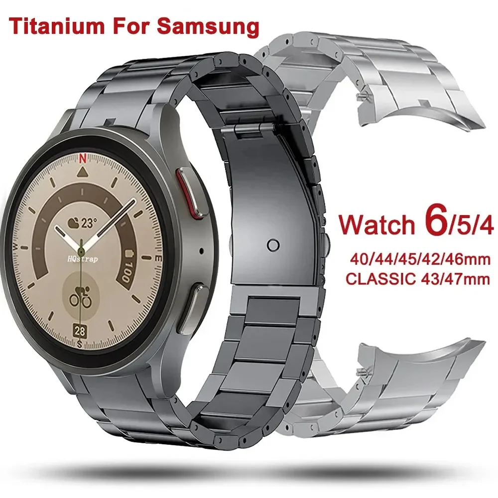 Top Trends: No Gaps Titanium Metal Strap For Samsung Galaxy Watch 5 Pro 45mm 40mm 44mm Watch Band For Samsung Watch6 4 Classic 46 42 43 47mm Shoppable Styles