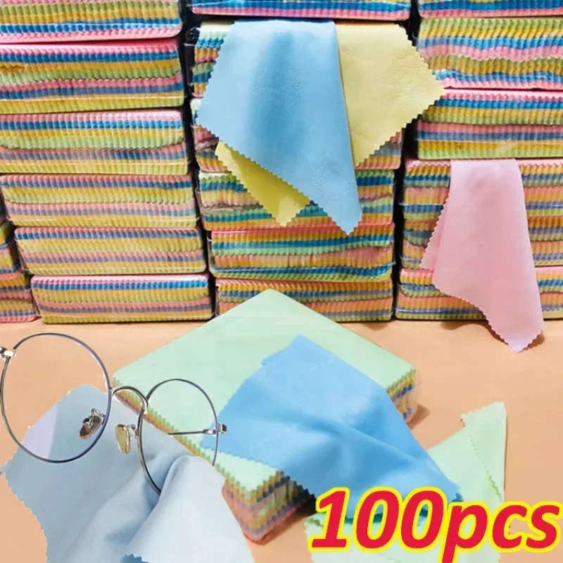 Top Trends: Solid Color Microfiber Glasses Cleaning Cloth High Quality Soft Chamois Eyeglasses Lens Clothes Phone Screen Cleaning Wipes Shoppable Styles