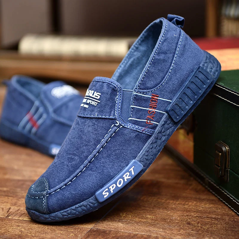 Top Trends: Trend Men Breathable Casual Shoes Zapatillas Hombre Jeans Canvas Shoes Fashion Flats Loafer Espadrilles Men Soft Sole Sneakers Shoppable Styles