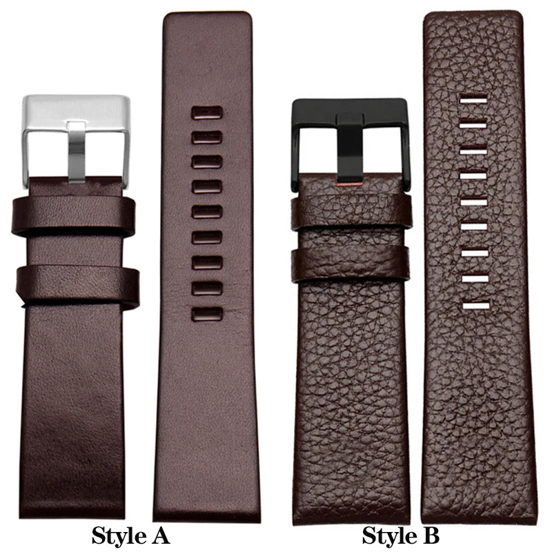 Top Trends: For DIESEL Genuine Leather Strap Bracelet DZ7311 DZ7332 DZ7314 DZ1405 DZ4323 Watch Band Black Brown 22mm 24mm 26mm 28mm 30mm Shoppable Styles