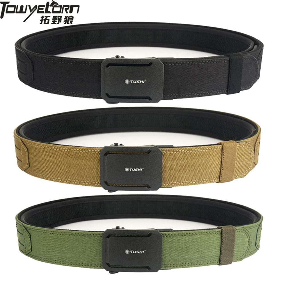 Top Trends: New Men Outdoor Hunting Tactical Belt Multi-Function Nylon Belt High Quality Marine Corps Automatically Inner And Outer Belt Shoppable Styles