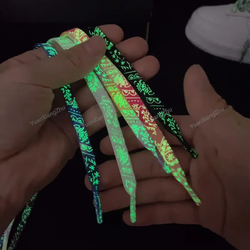 Top Trends: 1Pair Luminous Shoe Laces Quality Fluorescent Shoelaces For Sneakers Flat Laces Night Glow Shoelace Shoes Strings 120 / 140 / 160CM Shoppable Styles