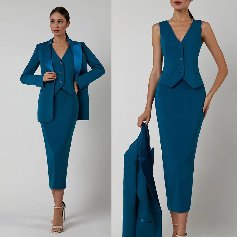 Top Trends: 3 Piece Sexy Elegant Women&#039;s Suit Office Sets Single Breasted Slim Formal Female Evening Party Prom Dress Custom Made Shoppable Styles