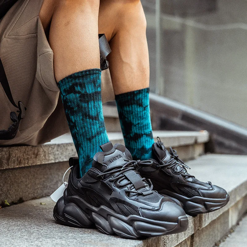 Top Trends: New Men And Women Tie-dye Socks Spring And Autumn Ins Socks European And American Skateboard Socks Long Tube Couple Socks Shoppable Styles