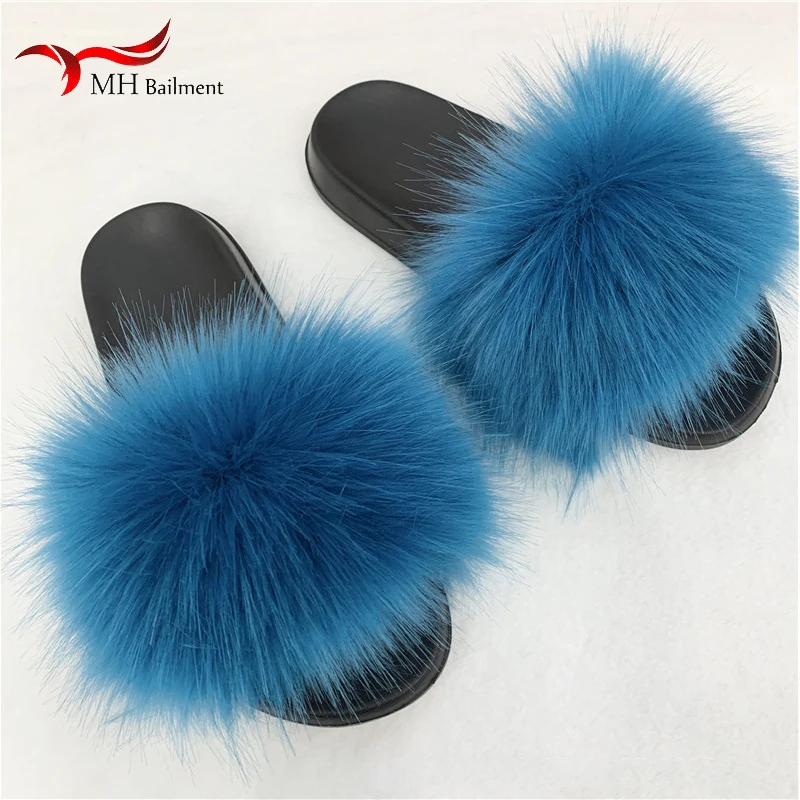 Top Trends: Faux Fur Slippers Women Home Fluffy Flat Slides Winter Comfort Furry House Sweet Shoes Female Slipper Indoor Flip Flops Shoppable Styles