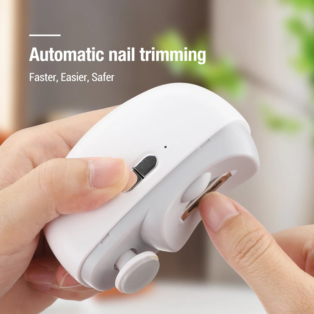 Top Trends: 3in1 Electric Nail Clipper Automatic Nail Grinder For Children Adult Nail Polishing Trimmer USB Charging Mini Palm Manicure Tool Shoppable Styles