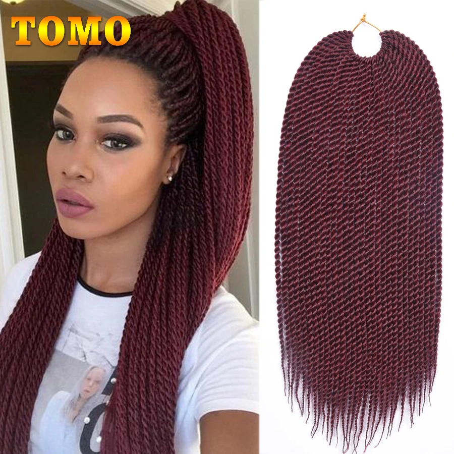 Top Trends: TOMO Synthetic Crochet Braids Hair 14 16 18 20 22 Inch 30 Roots Ombre Senegalese Twist Braiding Hair Extensions For Black Women Shoppable Styles