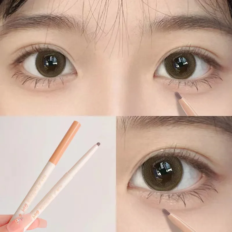 Top Trends: Liquid Eyeliner Lying Silkworm Pen Matte Shadow Long-lasting Waterproof Quick-dry Tea Brown Pen Glitter Eye Makeup Beauty Tools Shoppable Styles - Image 2