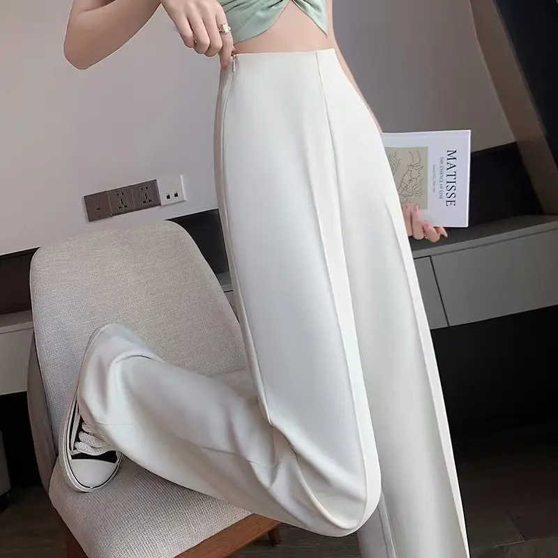 Top Trends: HappyLisa Summer Ladies Women Long Suit Pants Wide Leg High Waist Floor-Length Loose Pant Female Casual Chic Trousers P17 Shoppable Styles