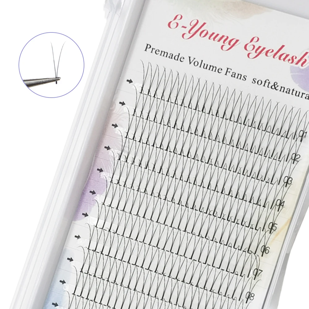 Top Trends: 2d 3d 4d Eyelashes Premade Volume Fans Soft Natural Mink Lashes Individual Eyelash Extension C / D Curl Lashes Russian Short Stem Shoppable Styles