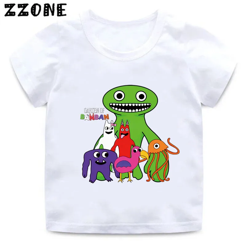 Top Trends: Hot Game Garten Of Banban Print Cartoon Kids T-Shirts Cute Funny Girls Clothes Baby Boys T Shirt Summer Children Tops, ooo5846 Shoppable Styles