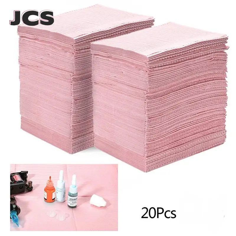 Top Trends: 20Pcs Disposable Tattoo Clean Pad Tattoo Table Covers Clean Pad Patient Dental Napkins Beauty Tattoo Accessories Tattoo Bibs Shoppable Styles