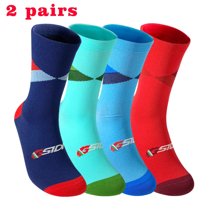 Top Trends: 2pairs Professional Cycling Socks Breathable Road Bicycle Socks Men Women Outdoor Sports Racing Sport Socks High Quality Shoppable Styles