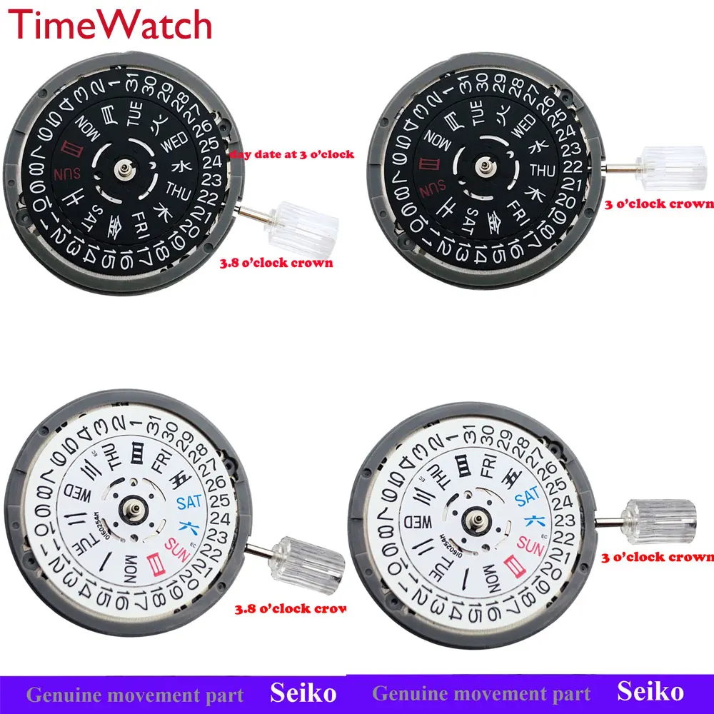 Top Trends: High Accuracy Japan NH34A NH35A NH36A Automatic Mechanical Movement Day / Date Fit 3 / 4 / 3.8 / 9 O&#039;clock Crown White / Black Date Shoppable Styles