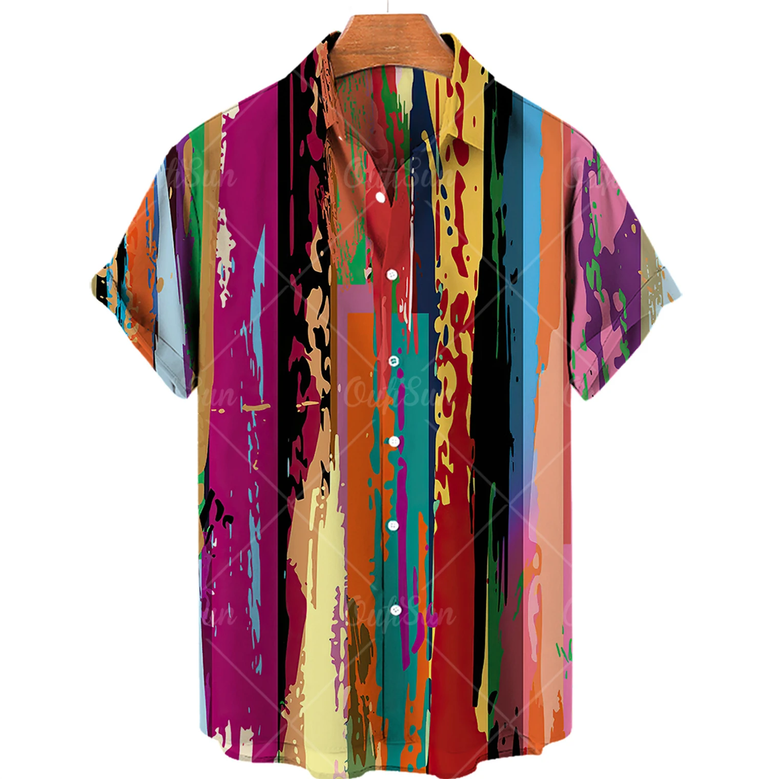 Top Trends: Abstract Print Shirts For Men Simple Short-Sleeved Men&#039;s Shirt Loose Clothing Summer Tees Tops Oversized Blouse Hawaiian Shirt Shoppable Styles