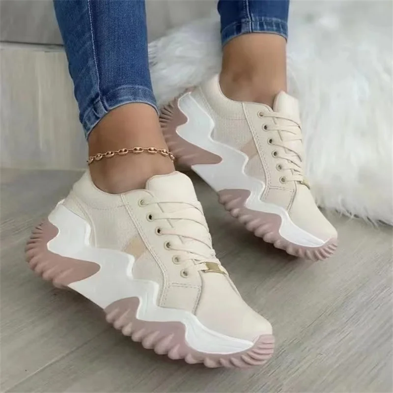 Top Trends: Women's Shoes New 2023 Breathable Vulcanized Shoes Women's Thick Bottom Low Top Large Size Canvas Casual Shoes Sports Shoes Shoppable Styles