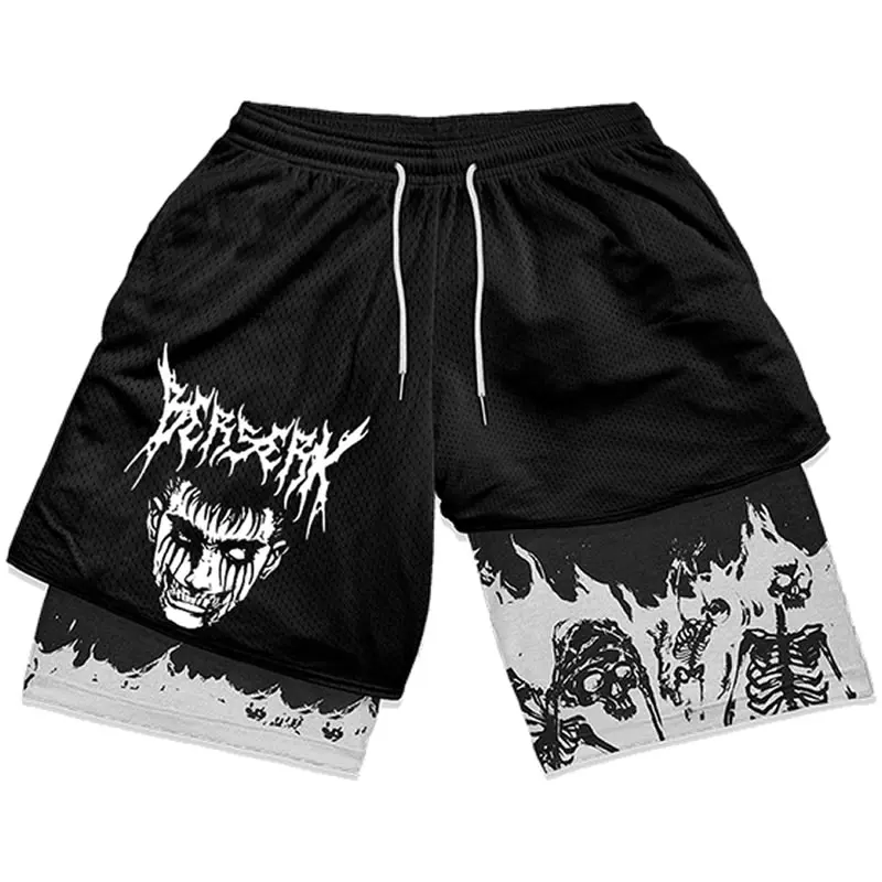 Top Trends: Y2K Summer Men Streetwear Anime High Waist Oversize Breathable Gym Short Pants Training Fitness Workout Track Shorts Clothes Shoppable Styles