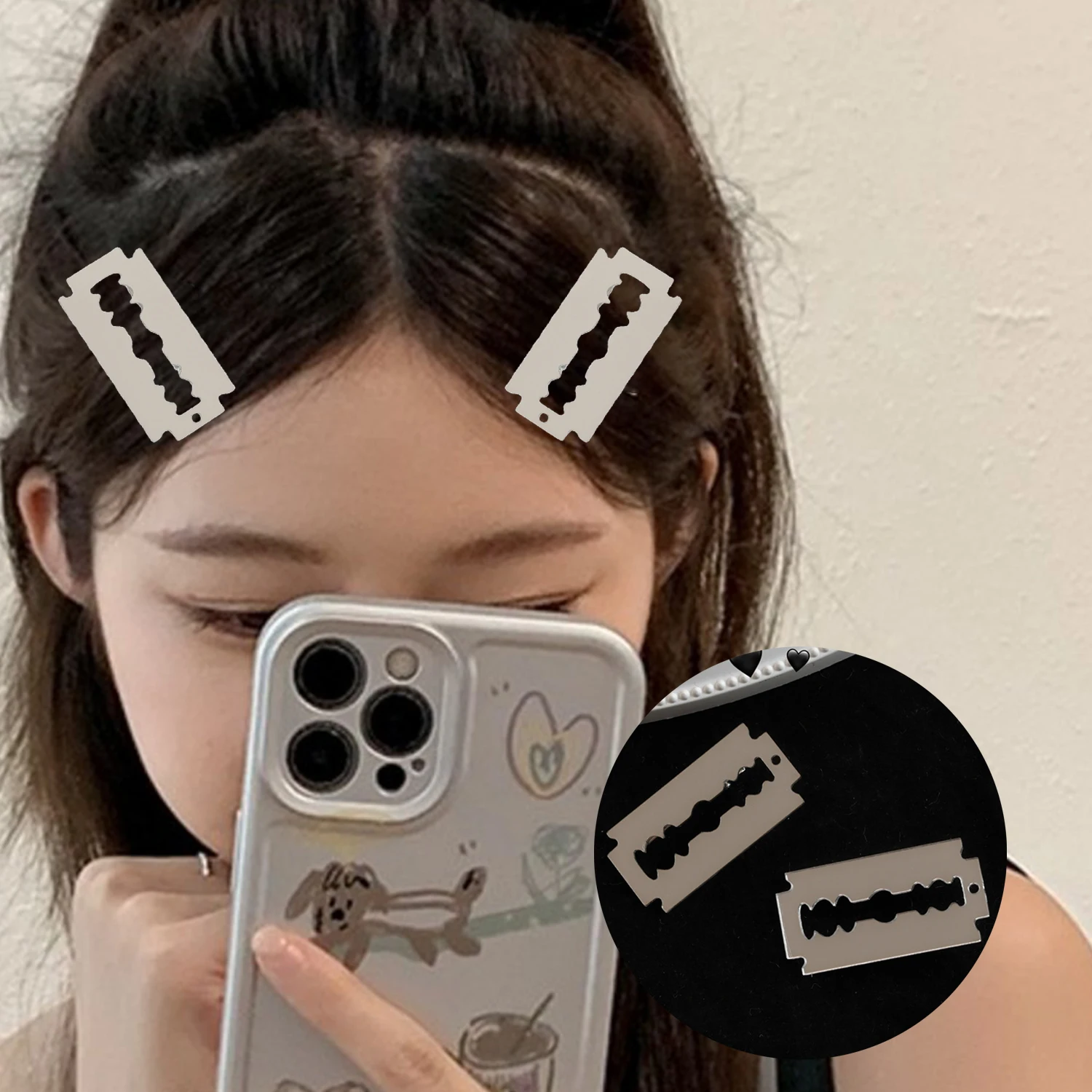 Top Trends: 4pcs Creative Acrylic Simulated Blade Hairpins Lovely For Girls Headwear Girl Fashion Light Luxury Hairpin Adorable Hair Clips Shoppable Styles