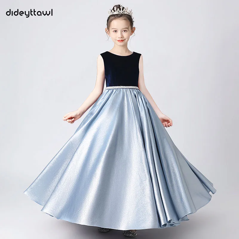 Top Trends: Dideyttawl Elegant Velvet Girl Dresses Sleeveless Concert Dress Junior Christmas Dress Girl Ceremonial Dress Shoppable Styles