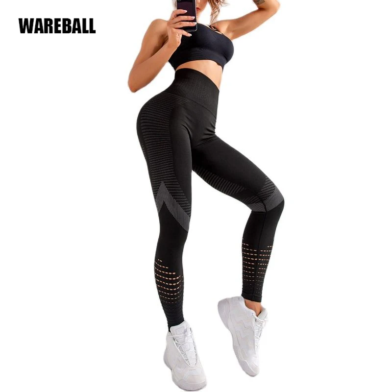 Top Trends: High Waist Fitness Gym Leggings Women Seamless Energy Tights Workout Running Activewear Yoga Pants Hollow Sport Trainning Wear Shoppable Styles