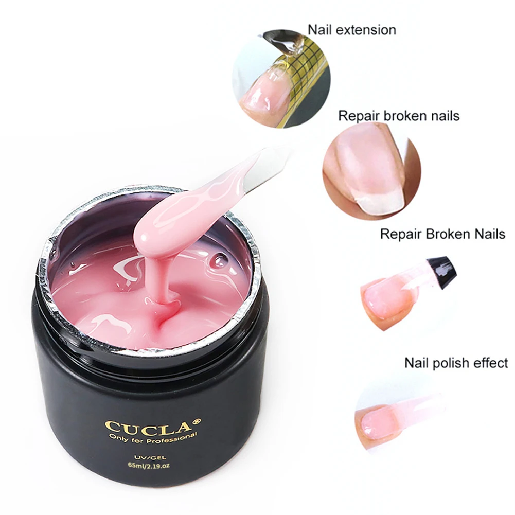 Top Trends: Quick Building Gel 65ml Nail Extension Gel Nail Model Phototherapy Gel UV Glue Crystal Nail Jelly Gel Nail Art Prolong Form Shoppable Styles