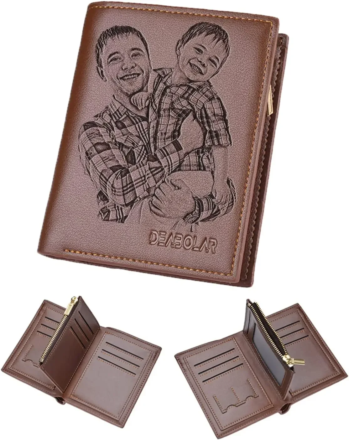 Top Trends: Custom Engraved Wallet, Personalized Photo RFID Wallets For Men, Husband, Dad, Son, Personalized Gifts For Bithday Anniversary Day Shoppable Styles