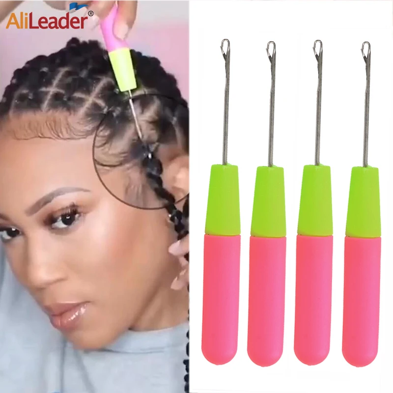 Top Trends: Crochet Hook Plastic Crochet Hook Needle For Hair Weaving Hook Needles 1 / 3 / 5Pcs Dreadlock Knitt Hair Weaving Crochet Needle Hook Shoppable Styles