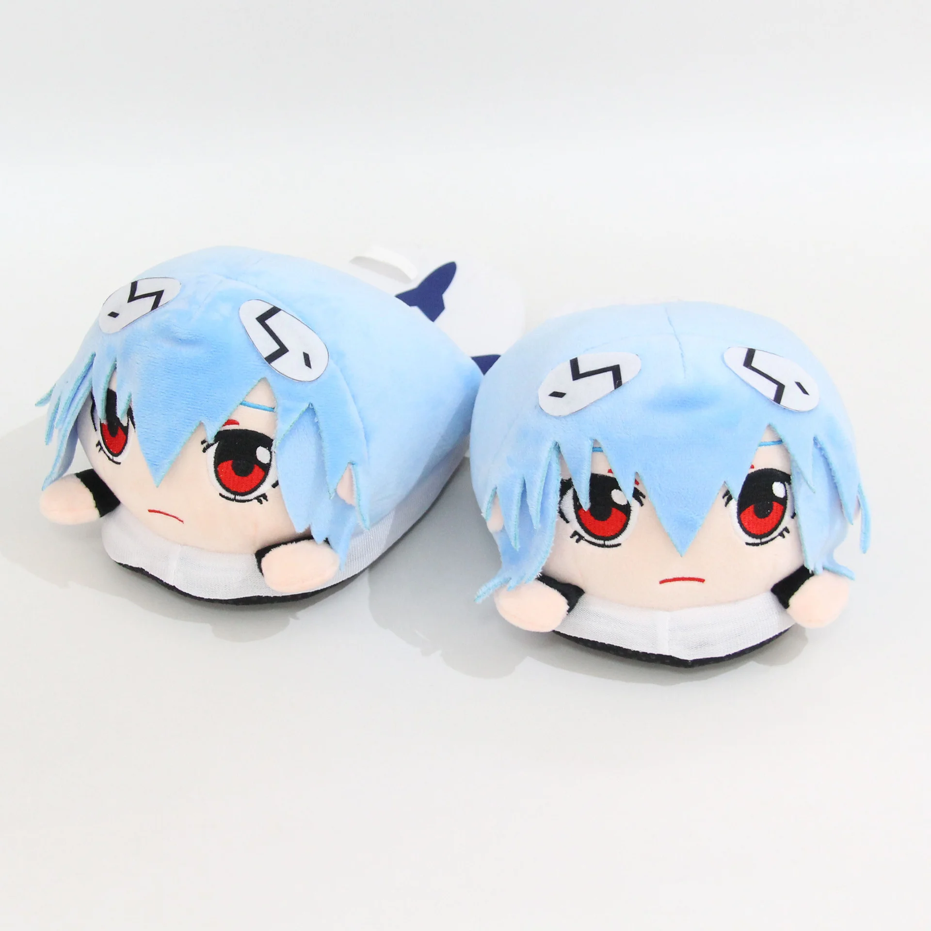 Top Trends: Cartoon Couple Home Slippers New Century Evangelical Soldier Plush Slippers Rei Ayanami Animation Autumn Winter Cotton Slipper Shoppable Styles - Image 4