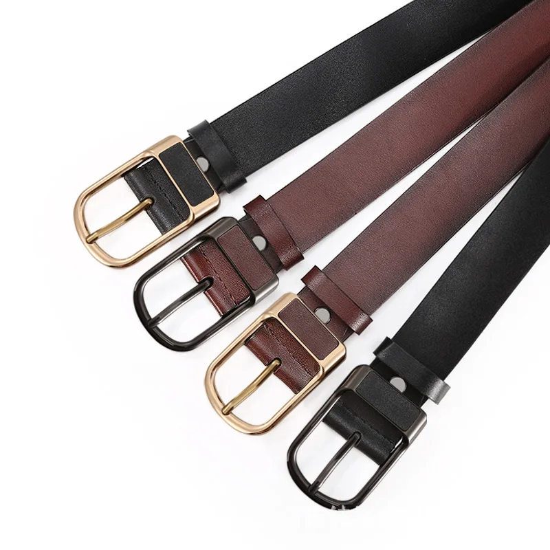 Top Trends: Men's Belt New PU Soft Leather Waist Vintage Fashion Men Business Belt Middle Youth Versatile Pants Belt Shoppable Styles - Image 4