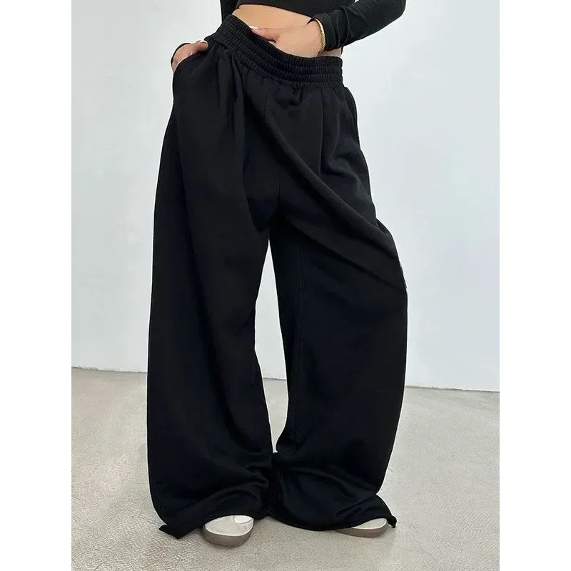 Top Trends: Deeptown Grey Sweatpants Women Baggy Korean Style Oversize Wide Leg Sports Pants Autumn Trouser Casual Vintage Harajuku Fashion Shoppable Styles - Image 3