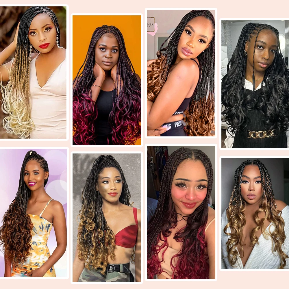 Top Trends: Hair Nest French Curl Crochet Braids Goddess Box Braids Crochet Hair Pre Looped French Curly Braiding Hair Extensions Shoppable Styles - Image 6