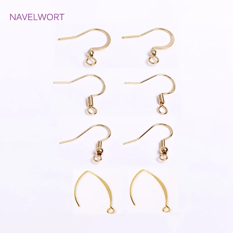 Top Trends: 18K Gold Plated Earrings Hook Components Ear Wire, Earrings Accessories, DIY Jewelry Making Earring Findings Accessories Shoppable Styles