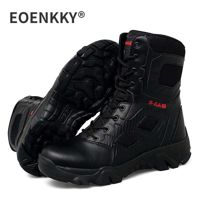 Top Trends: Top Quality Outdoor Tactical Boots Rock Climbing Camping Hunting Fishing Combat Boots Workwear Shoes Motorcycle Desert Work Boot Shoppable Styles