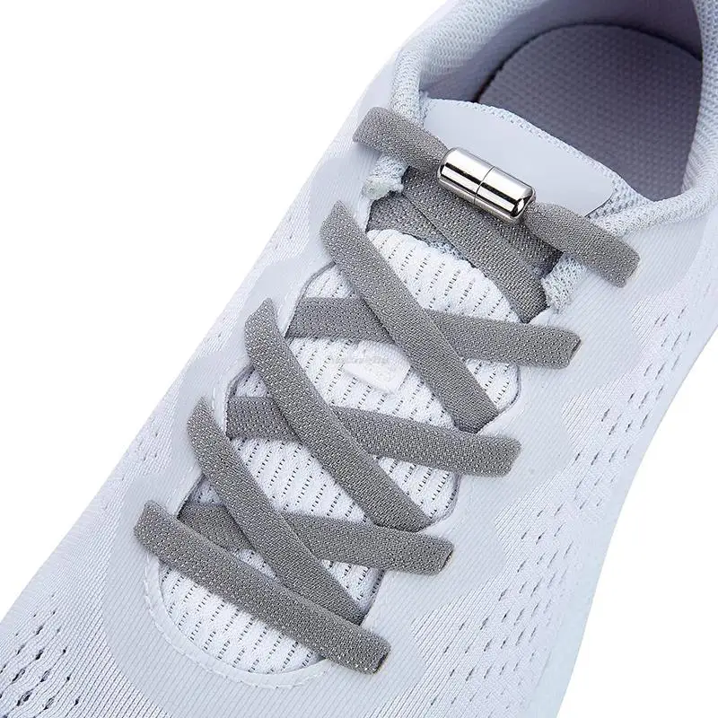 Top Trends: 1Pair No Tie Shoe Laces Elastic Shoelaces Sneakers Quick Tieless Shoelace Kids Adults Flat Laces Rubber Bands For Shoes Shoppable Styles