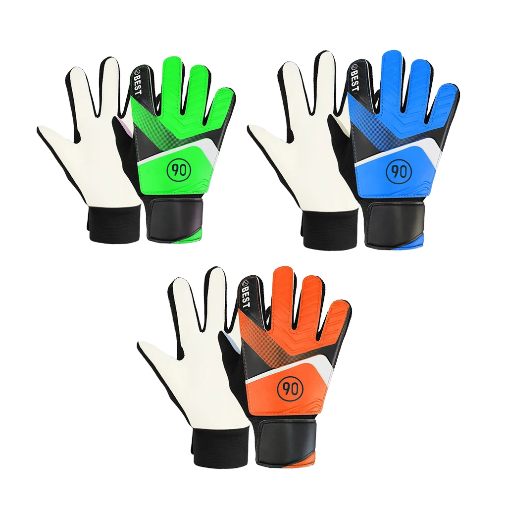 Top Trends: 1 Pair Professional Portable Soccer Gloves Football Practise Goalkeeper Hand Protection Latex Glove Sports Gear Green Size 5 Shoppable Styles