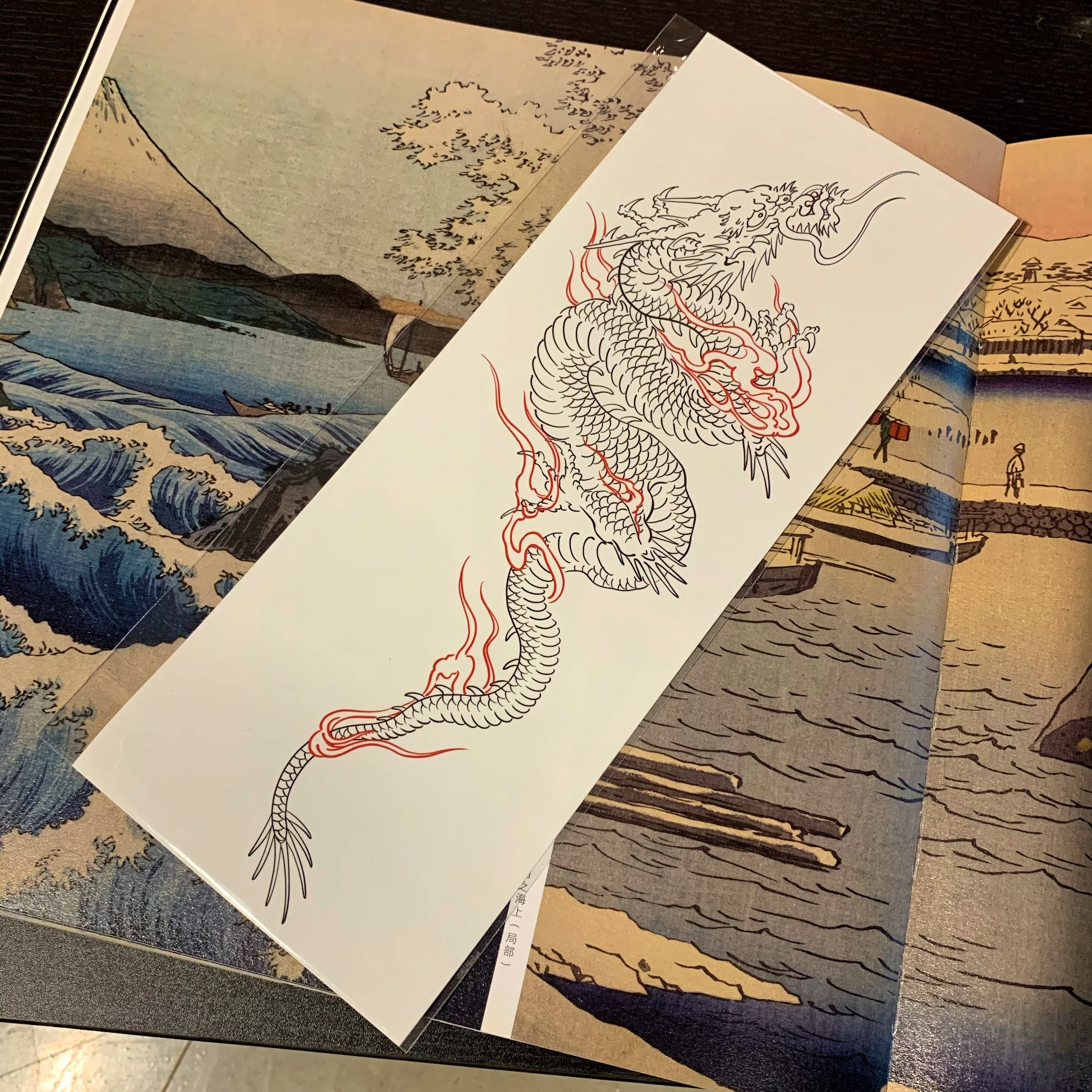 Top Trends: Waterproof Temporary Tattoo Sticker Double Color Chinese Dragon Arm Leg Waterproof Body Art Fake Tattoo Men Women Big Size Shoppable Styles