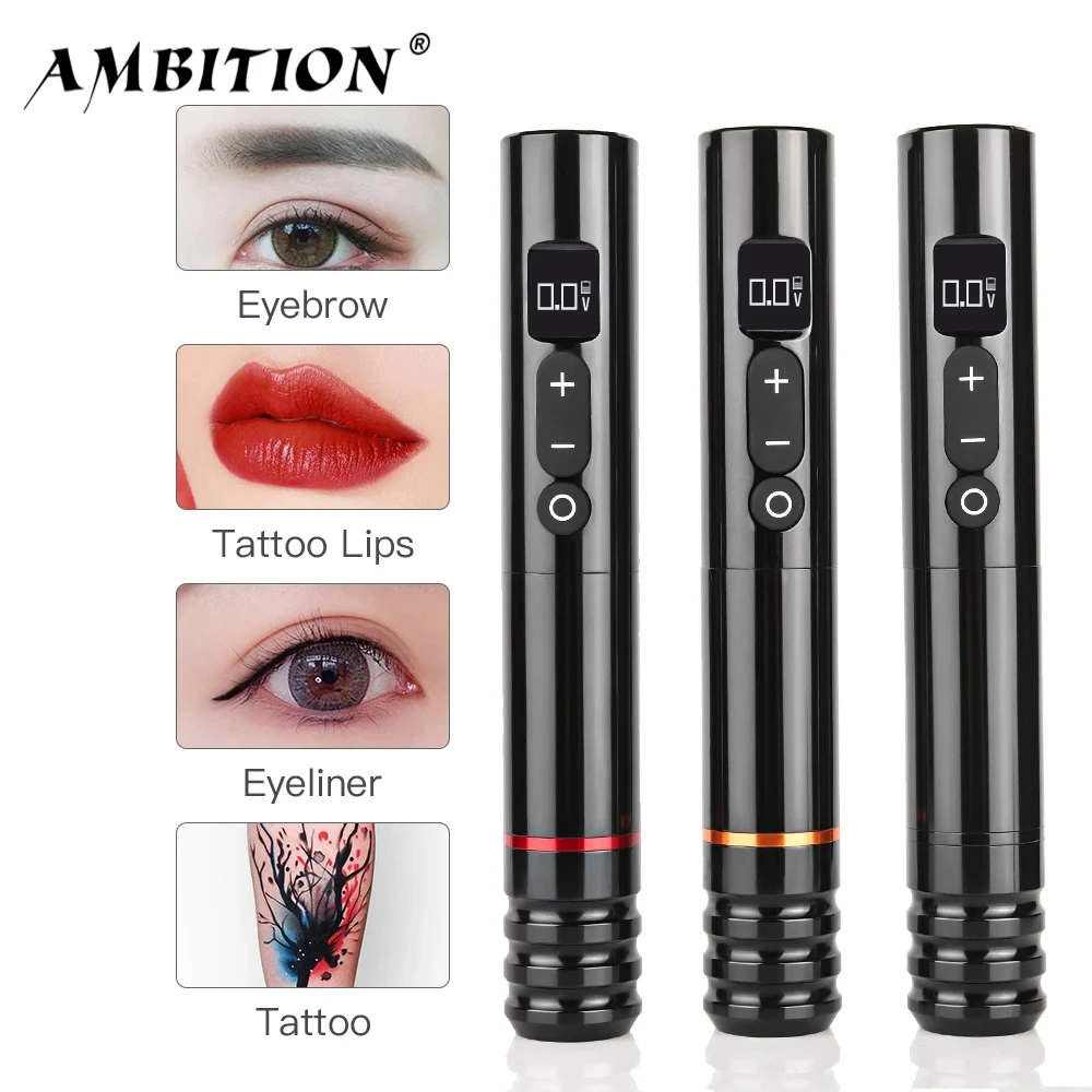 Top Trends: T-REX 3.5MM Wireless Tattoo Machine Pen Permanent Makeup Eyeliner Lips Tools For Professional Brows Scalp Beginner&#039;s Tattoo Suit Shoppable Styles